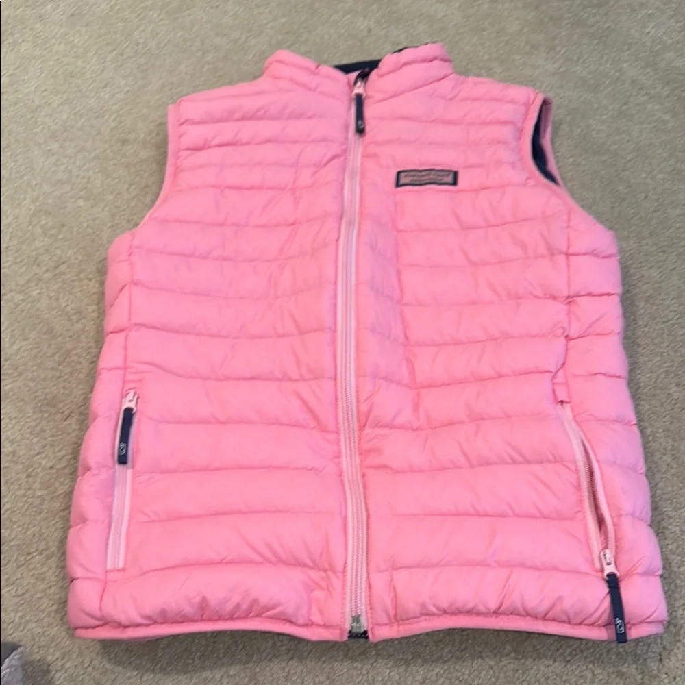 Bubblegum Pink vineyard vines Puffer Vest